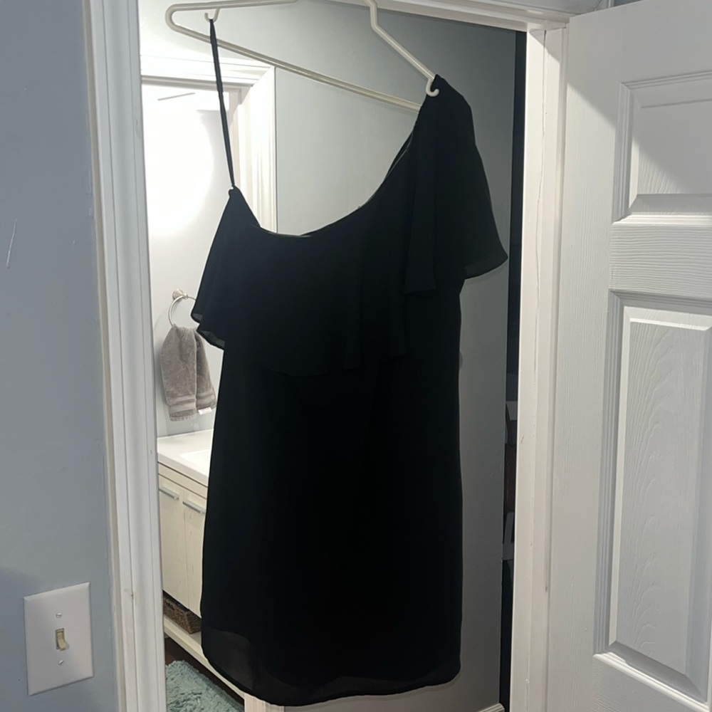 Black One Shoulder Dress